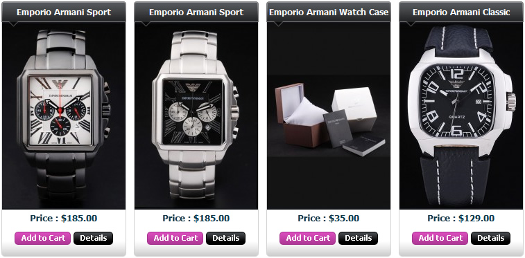 Best Swiss Replica Armani Watches